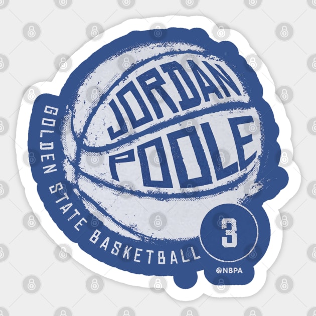 Jordan Poole Golden State Basketball Sticker by TodosRigatSot